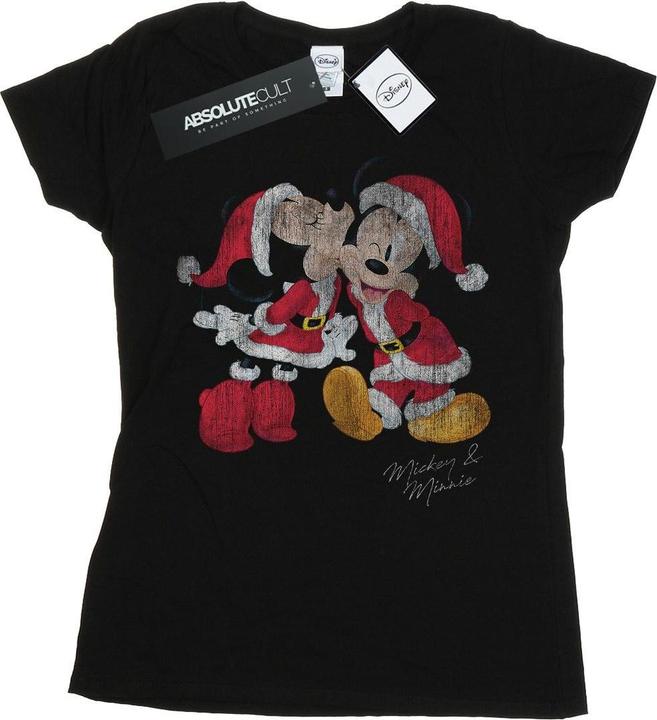 Disney Mickey And Minnie Christmas Kiss TShirt (XL)
