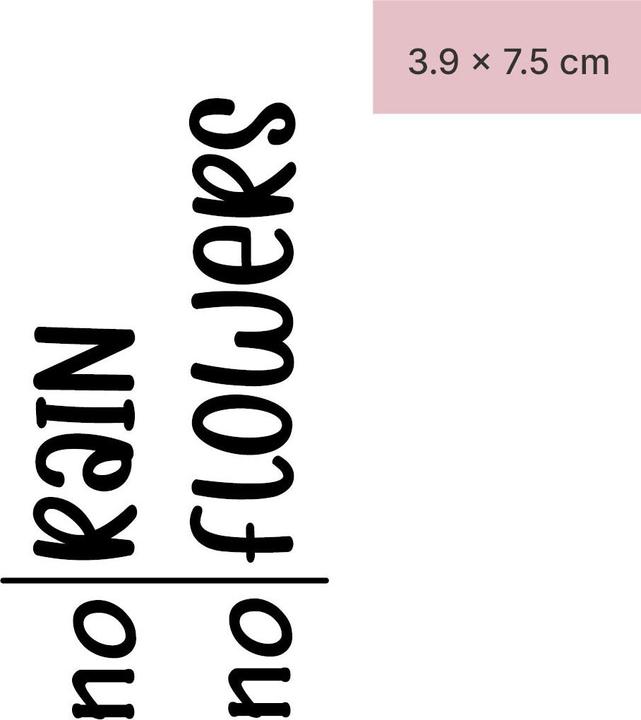 Produktbild minink Temporäres Tattoo – no rain no flowers