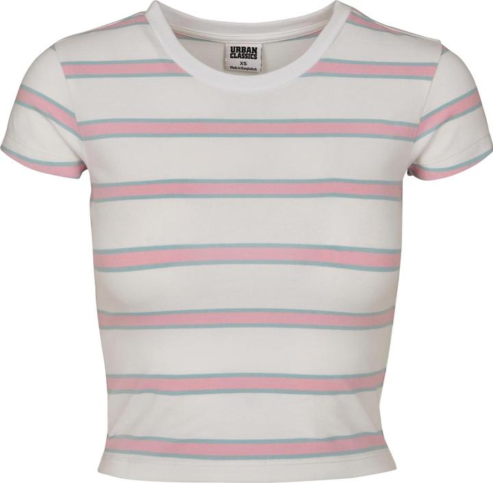 Urban Classics Ladies Stripe Cropped Tee