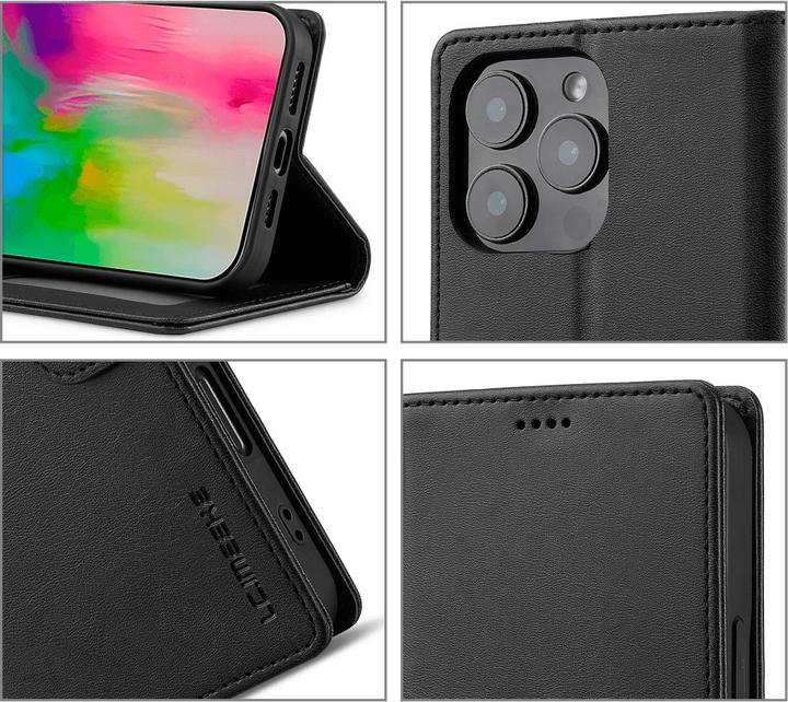 Image du produit LC.Imeeke iPhone 16 Pro - Étui en cuir (Apple iPhone 16 Pro)