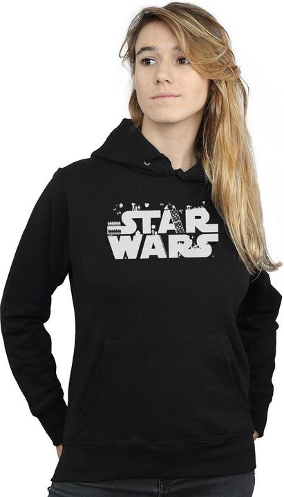 Immagine prodotto Star Wars Minimalist Logo Felpa con Cappuccio Donna (L)