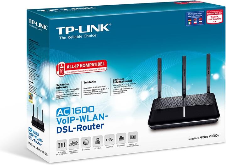 Produktbild TP-Link AC1600-VOIP-WLAN-DSL