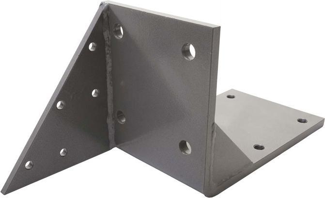 Actual product image Swisshandel24 2x Roof rafter adapter for cassette awning, Roof rafter bracket adapter - grey (0.15 m)
