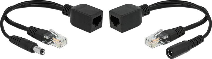 Image du produit Delock Kit convertisseur PoE 9-57V passif, 100Mbps, DC 5,5 x 2,5mm (802.3af (PoE), 45.60 W)