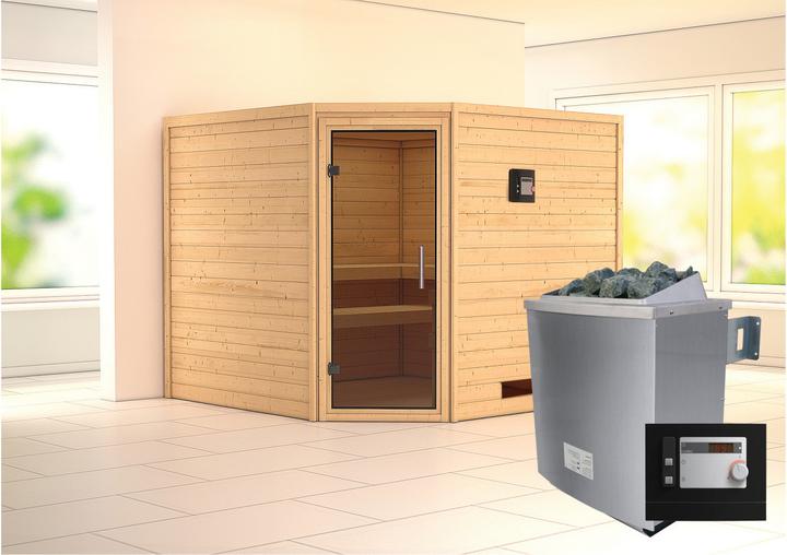 Actual product image Karibu Leona without roof rim (9 KW external control)