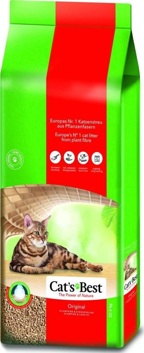 Image du produit Cat's Best Litière pour chats Eco Plus (Agglomérant, Biodégradable, Absorption rapide, 17.20 kg)