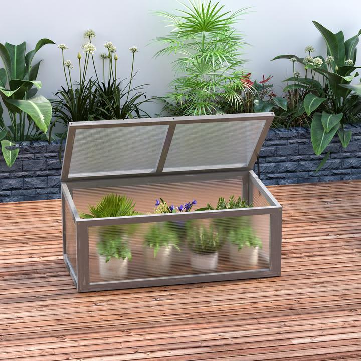 Actual product image Outsunny Cold Frame with Wooden Frame