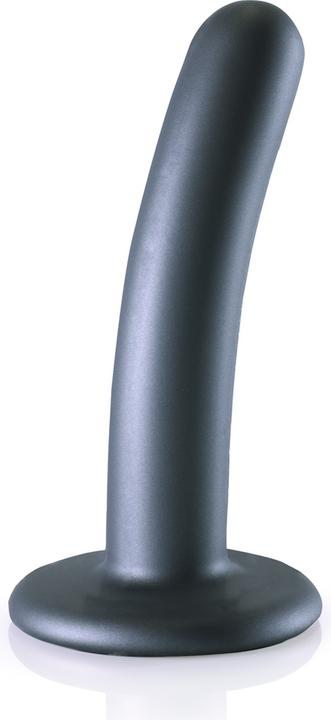 Actual product image Ouch! Smooth G-Spot Dildo - 5" / 12 cm - Gun Metal