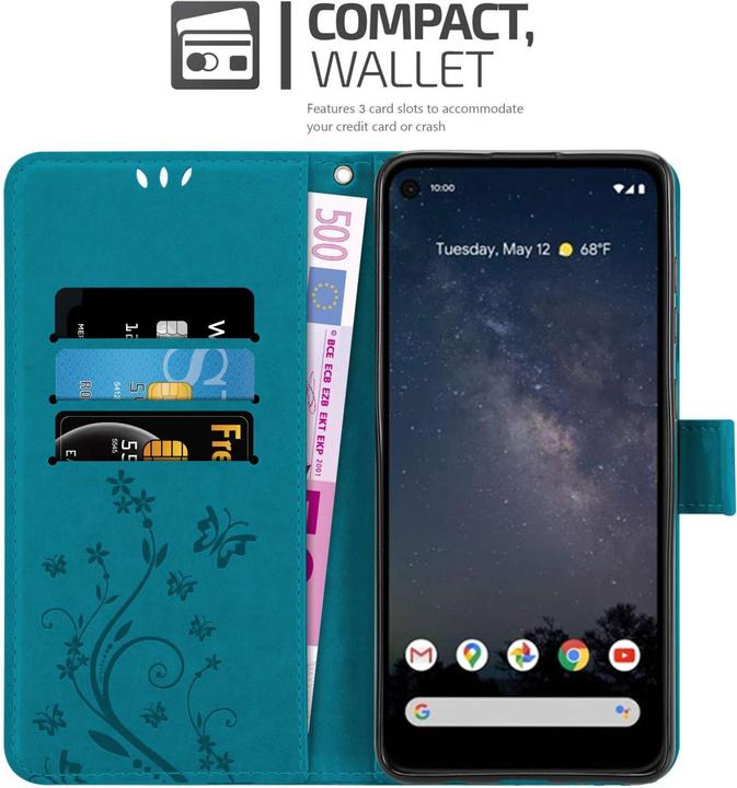 Immagine prodotto Cadorabo Custodia per Google PIXEL 4A Flower Book (Google Pixel 4a)