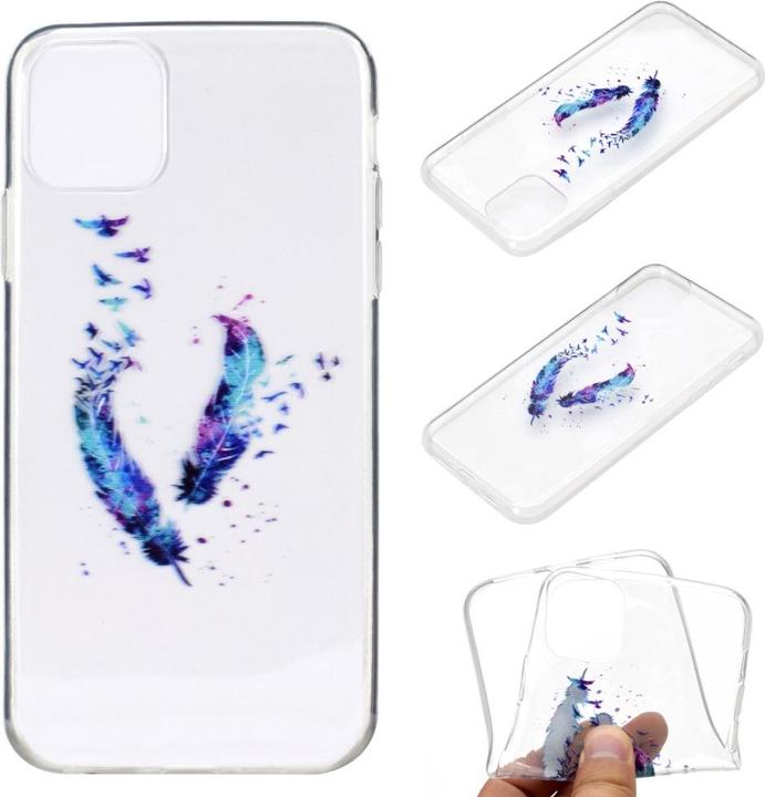 Immagine prodotto Ueli Express iPhone 12 Mini Custodia Super Slim in gomma TPU Piume (Apple iPhone 12 mini)