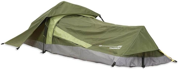Actual product image Where Tomorrow 1 person tent rectangle 220 cm x 80 cm, green (2 kg, 1 person)