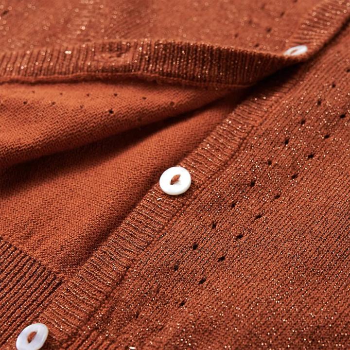 Actual product image VidaXL Children's cardigan Cognac 92,Material: 97 % cotton. 3 (92)