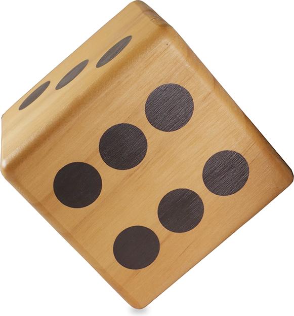 Immagine prodotto Casinoshop Cubo di legno jumbo (1 cubo)