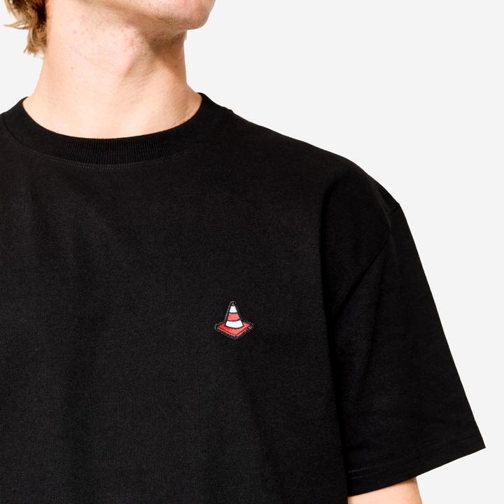Image du produit Oxelo T-shirt de skateboard manches courtes ts500 trafic noir (XL)