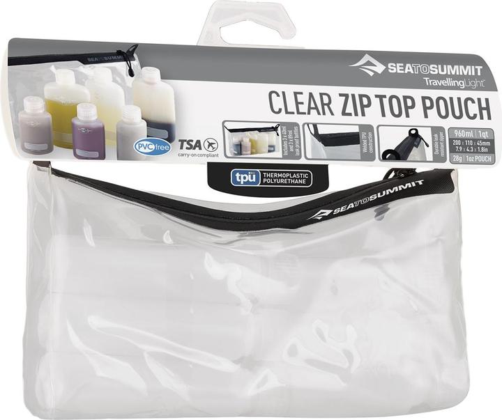 Actual product image Sea To Summit Clear Zip Top Pouch (Manicure set, Liquid bags)