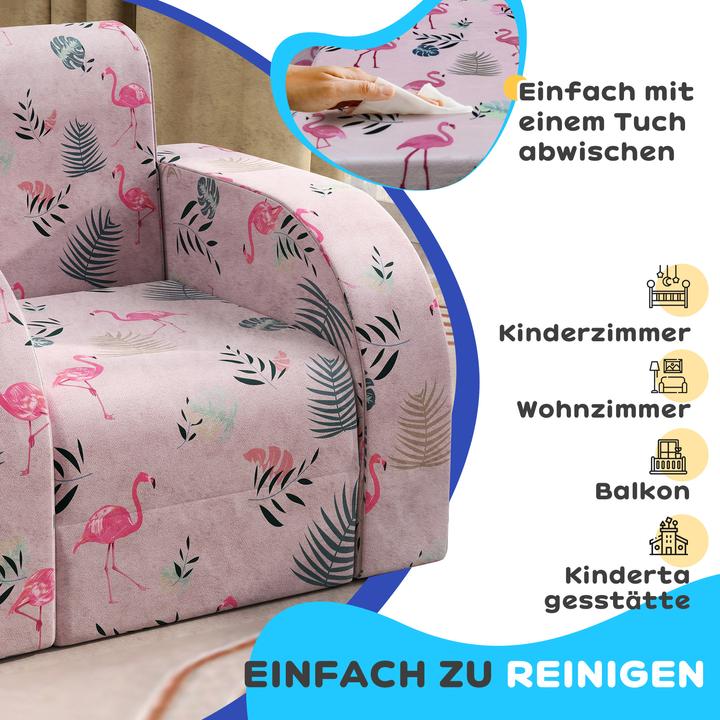 Actual product image Aiyaplay Kindersessel Schaumstoff, Polyester Rosa (Child armchair)