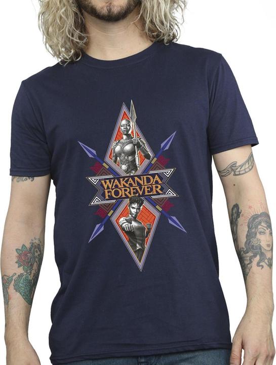 Produktbild Wakanda Forever Tribal Spear Chest TShirt (XL)