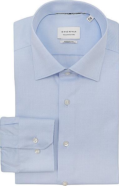 Actual product image Eterna Men's shirt MODERN FIT long sleeve standard BLUE size 43 (43)