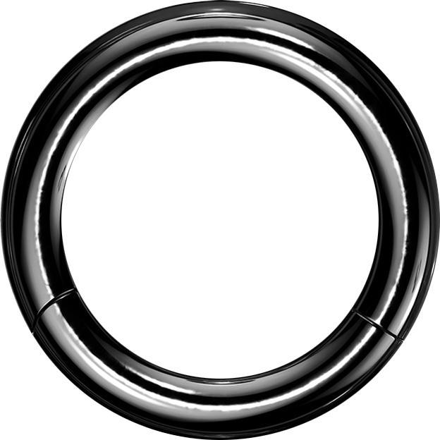 Actual product image Star Piercing Segment ring black (Surgical steel 316L)