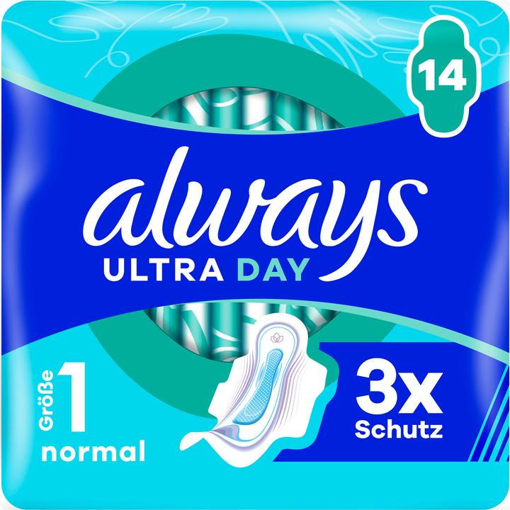 Always Ultra Binde Normal mit Flügeln (14 x, Damenbinden)