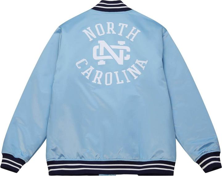 Actual product image Mitchell & Ness M&N Heavyweight Satin Varsity Veste - North Carolina (S)