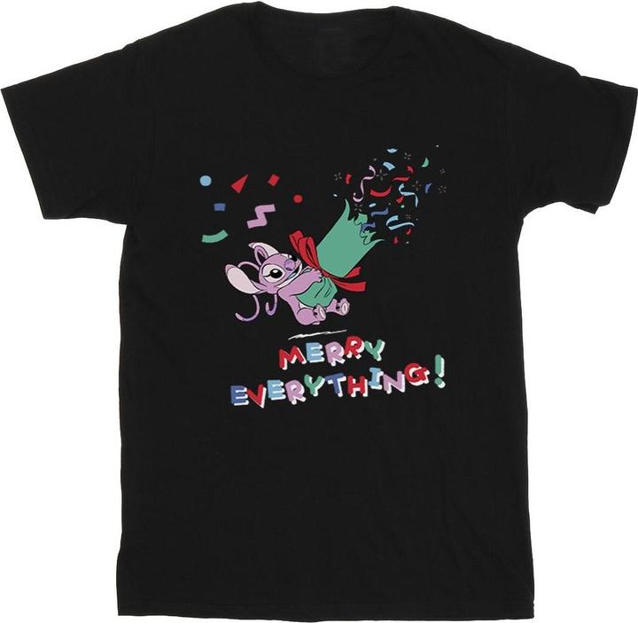 Actual product image Disney Mens Lilo And Stitch Angel Merry Everything T-Shirt (XL)