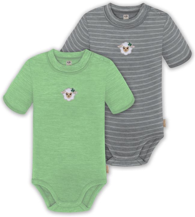 Normani 2er Set Baby Merino Kurzarmbody „Tihoi" - 9317