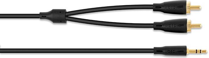 Image du produit QED Connect Cable Stereo 3.5Mm (M) To 2 X Phono (M) 0.75 meters QE8111 (0.75 m, RCA)