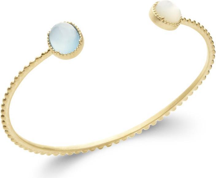 Immagine prodotto Lara BRACCIALE Placcato - AGATA BLU - MADREPERLA (Ottone)