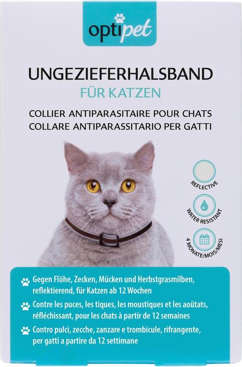 Image du produit OptiPet Collier antiparasitaire pour chats réfléchissant (Chat)