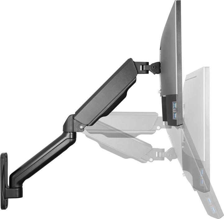 Actual product image Digitus Assmann electronic single gas spring monitor wall mount (Wall, 32")