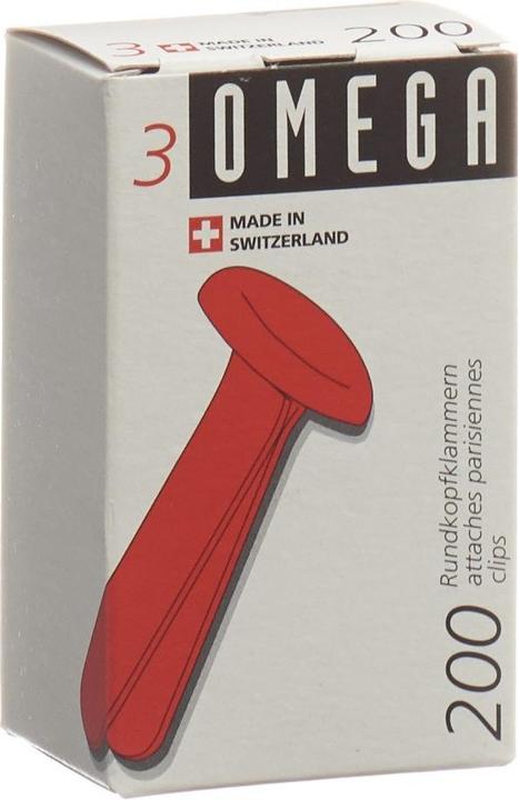 Produktbild Omega Rundkopfklammern (200 x)