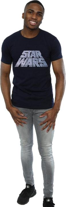 Actual product image Star Wars Mens Silver Logo T-Shirt (XXL)