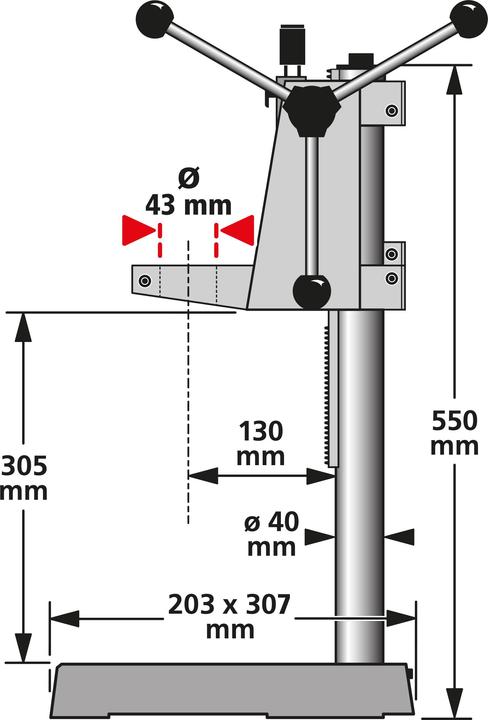 Produktbild wolfcraft wolfcraft 1 Bohrständer