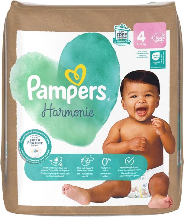 Produktbild Pampers Harmonie Gr4 9-14kg Single Pack (Gr. 4, 22 Stück)