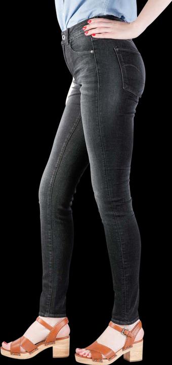 Actual product image G-Star 3301 High Skinny Jeans Superstretch worn in coal (W29/L32)