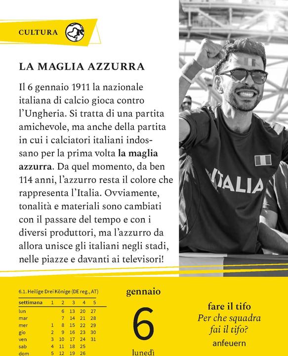 Actual product image Langenscheidt Italian language calendar 2025 (German, Italian)