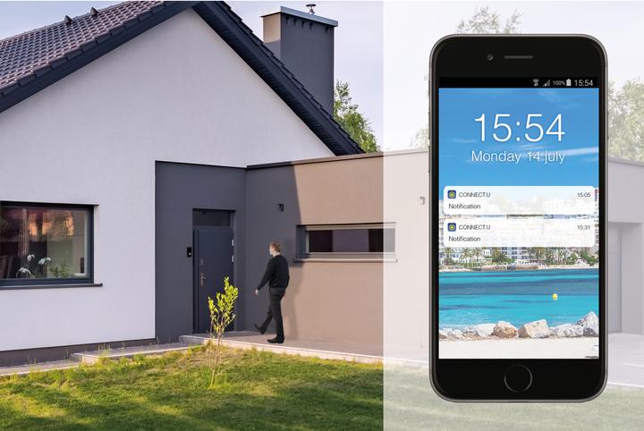 Produktbild Alecto WLAN Türklingel mit Kamera, schwarz (WLAN)