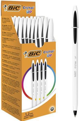 Actual product image Bic Biros Cristal Up, line colour black, 20 pcs. (Black, 20 x)