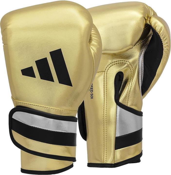 Produktbild adidas Boxhandschuhe Speed 500 gold/black Microfibre, ADISBG501 (16 OZ)