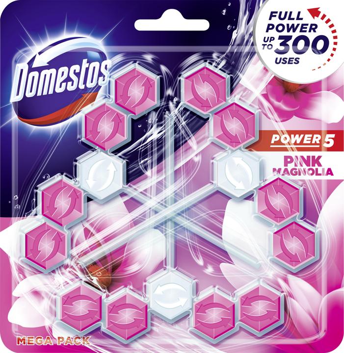 Produktbild Domestos Power 5 Magnolie WC-Stein 3x 55 g