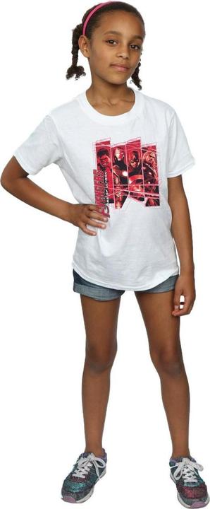 Actual product image Girls Avengers Team Collage Cotton T-Shirt (140, 146)