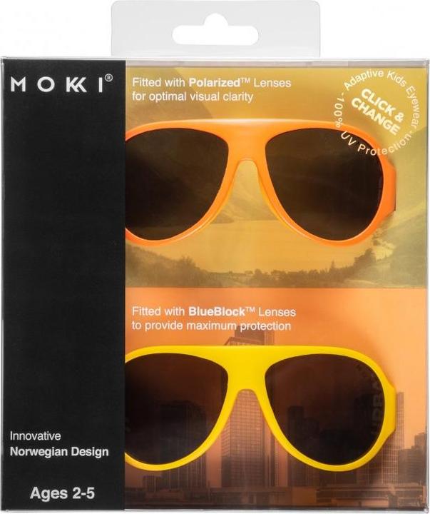 Produktbild Mokki Kinder Sonnenbrille gelb 2-5 Jahre click & change
