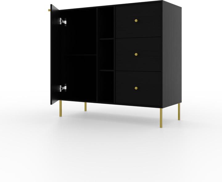 ADRK Furniture Tili 1D 3S 3P chest of drawers (100.5 x 41 x 95 cm)