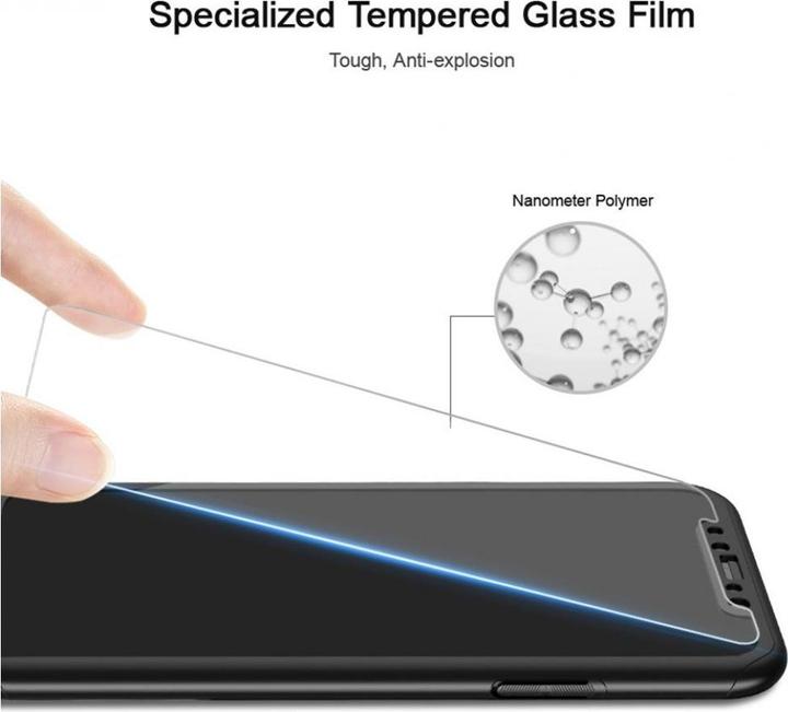 Immagine prodotto Floveme Custodia in vetro antiproiettile a 360 gradi per iPhone XS, protezione a 360 gradi (1 Pezzo/i, Apple iPhone XS)