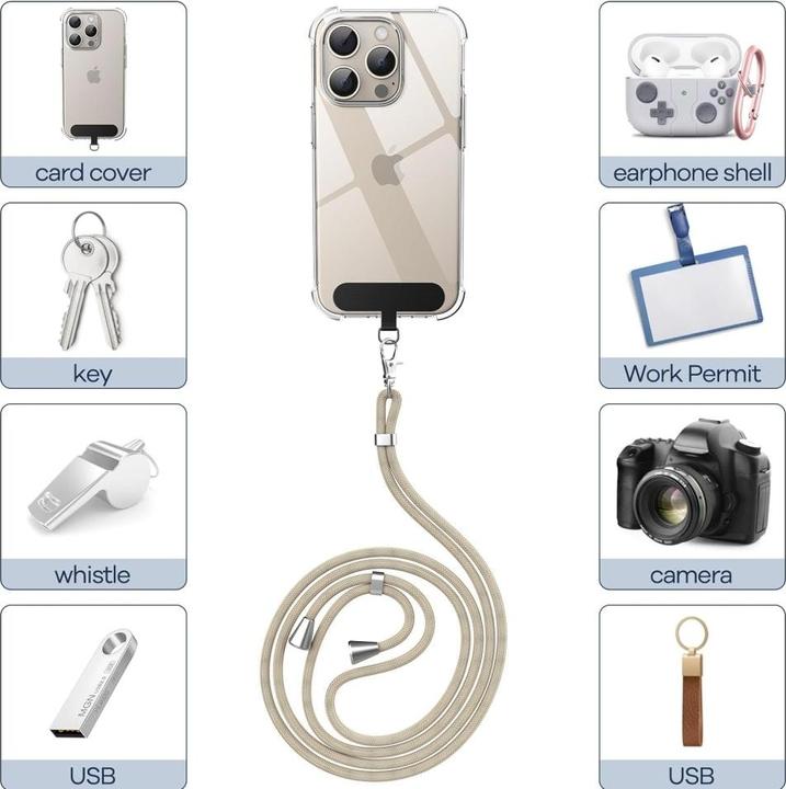 Immagine prodotto Screenguard Universal Necklace Handykette für Smartphone Hüllen