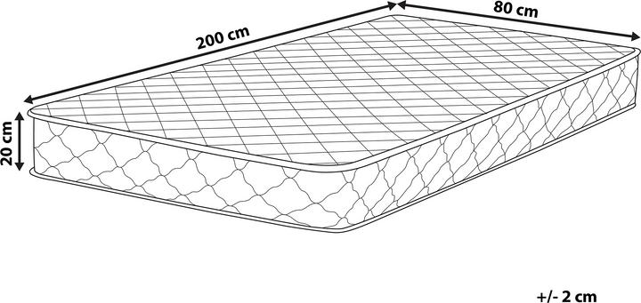 Actual product image Beliani Duo (80 x 200 cm, Spring core)