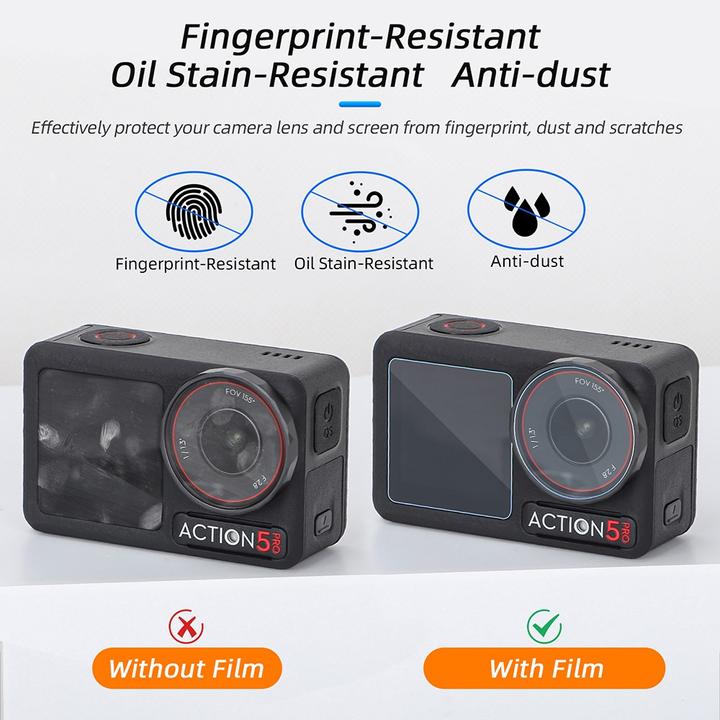 Image du produit Sunnylife Kit de verre blindé 3 en 1 (Osmo Action 5 Pro)