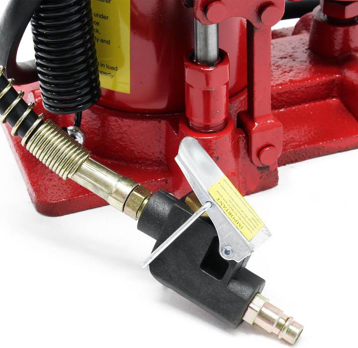 Actual product image Wiltec 20t Hydraulic Car Jack Pneumatic with Ram Saddle