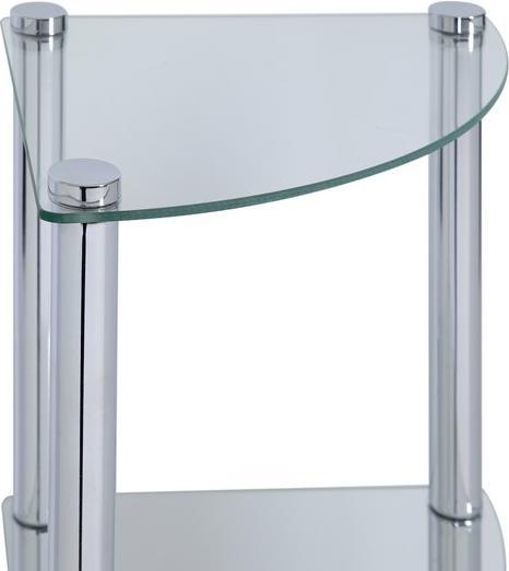 Produktbild Axentia Stand-Eckregal Solanio, 4 Glasböden